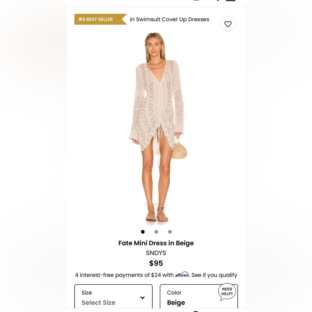 SNDYS Fate Knit Mini Dress